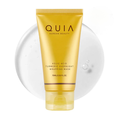 Masque enveloppant à l'acide kojique et au curcuma