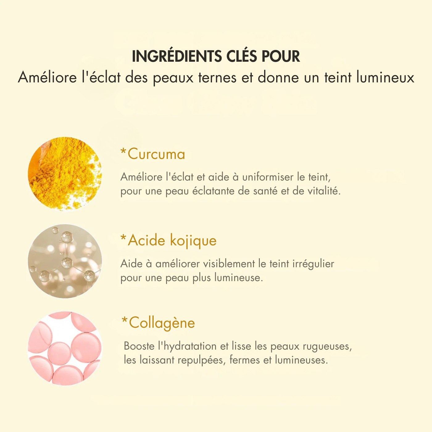 Masque enveloppant à l'acide kojique et au curcuma
