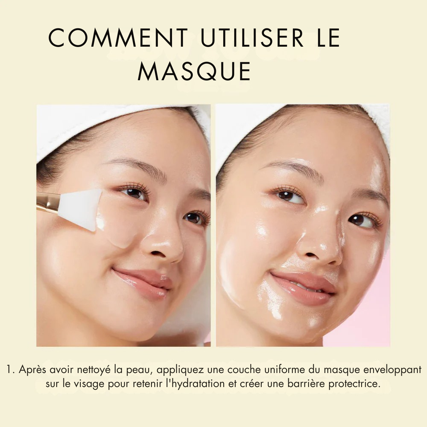 Masque enveloppant à l'acide kojique et au curcuma
