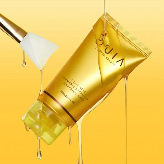 Masque enveloppant à l'acide kojique et au curcuma